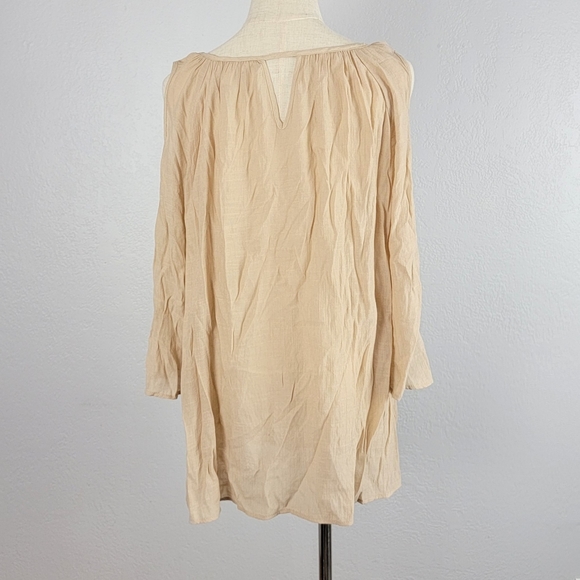 Krazy Kat Embroidered Cold Shoulder Flowy Top Size XXL - Picture 9 of 14